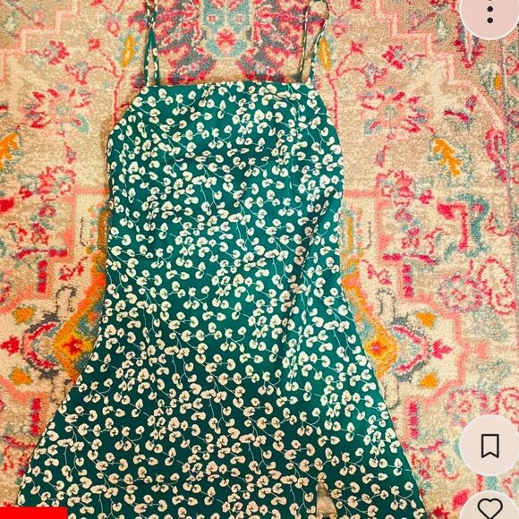 Princess poly super cute jade basin mini dress green white floral size 4 small - Picture 4 of 6